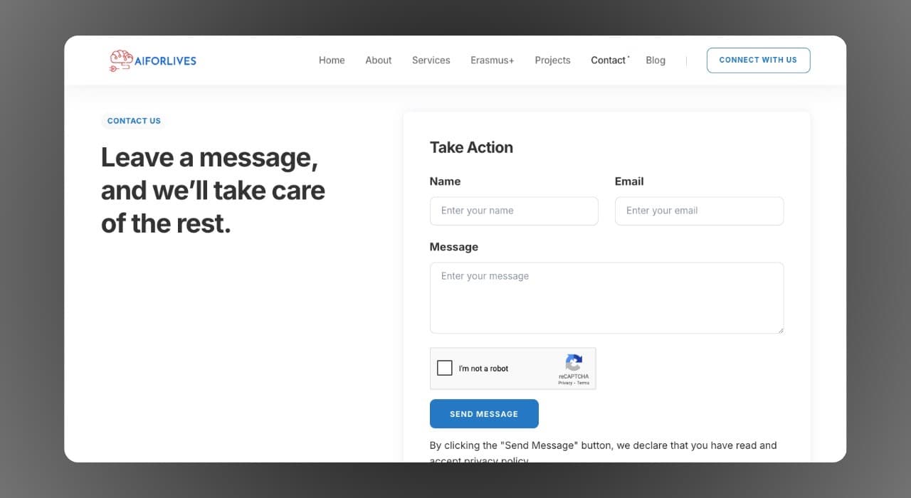 asanorms.com website design