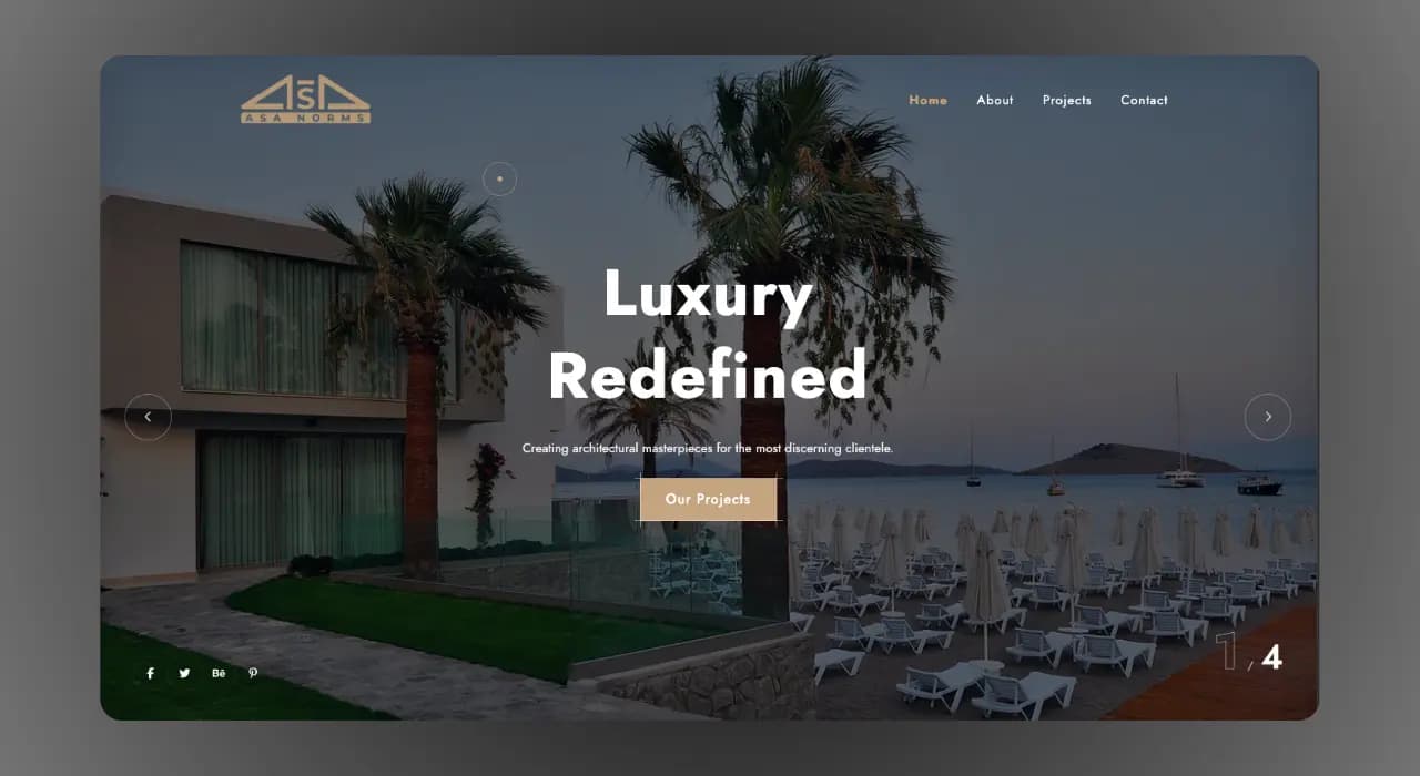 Asanorms.com website design