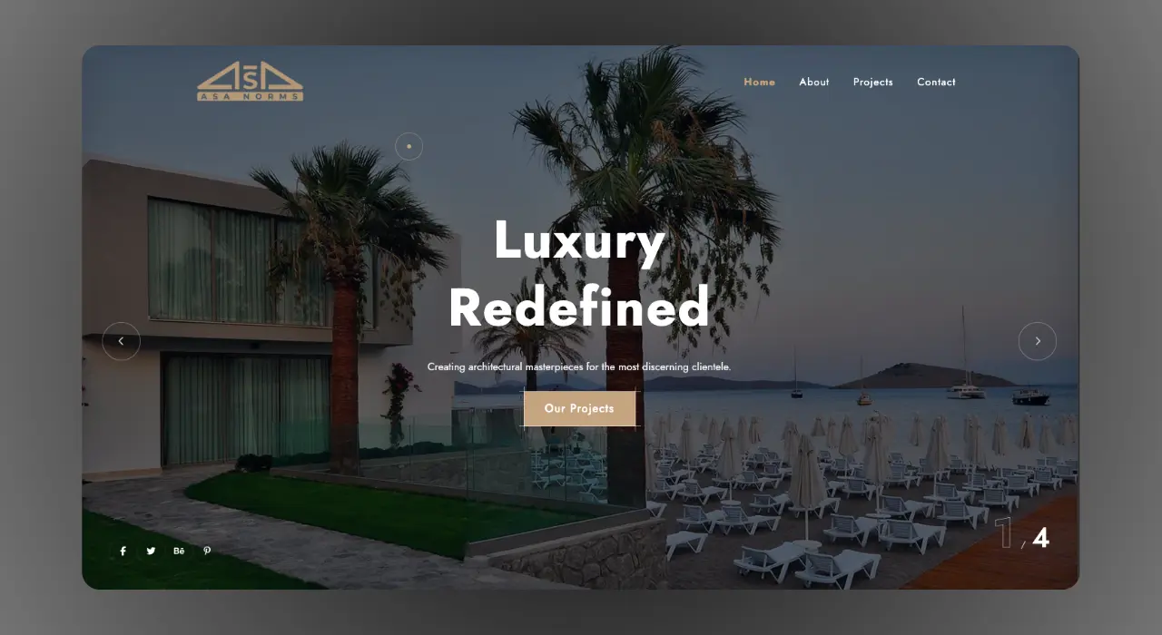 asanorms.com website design