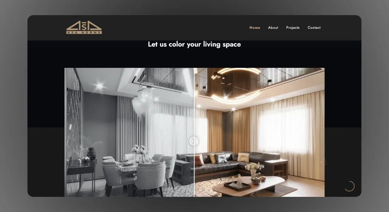 asanorms.com website design