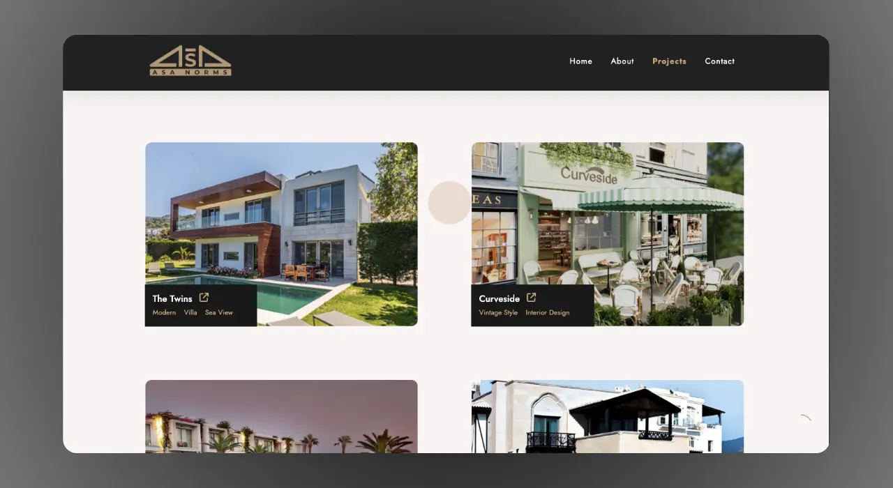 asanorms.com website design