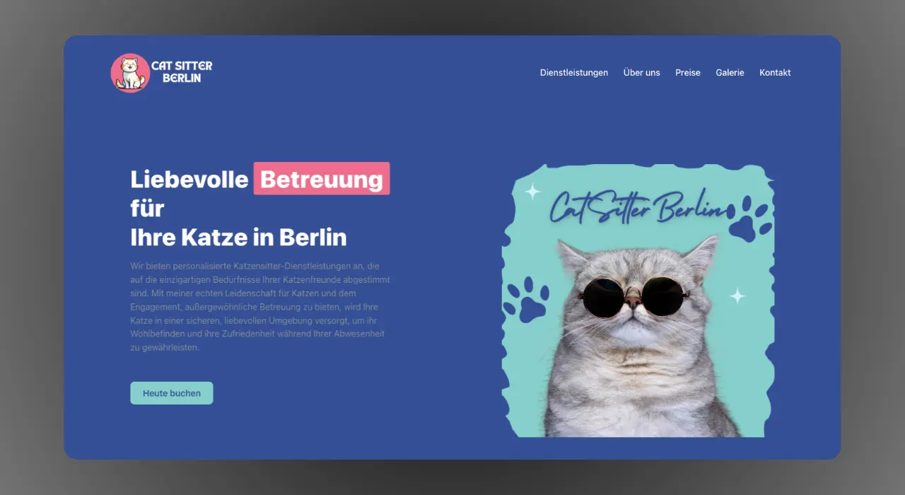 catsitterberlin.com website design