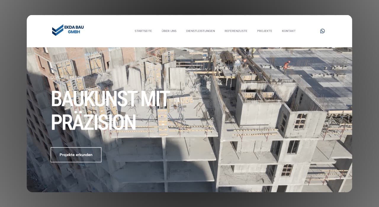 ekda-bau.de website design