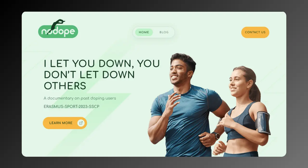 Nodope Landing Page Web Design